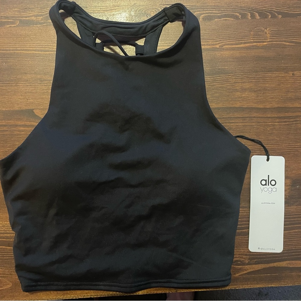 Alo Yoga Movement Bra Open Up Medium Black